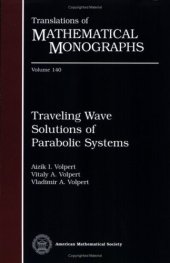 book Traveling Wave Solutions of Parabolic Systems