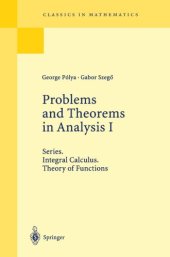 book Problems and theorems in analysis I