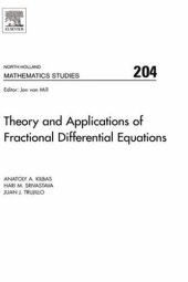 book Theory and Applications of Fractional Differential Equations