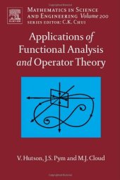 book Applications of Functional Analysis and Operator Theory