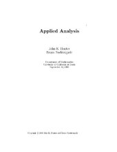 book Applied analysis