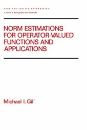 book Norm estimations for operator-valued functions and applications