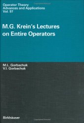 book M.G. Krein's lectures on entire operators