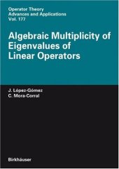 book Algebraic multiplicity of eigenvalues of linear operators