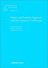 book Elliptic and Parabolic Equations with Discontinuous Coefficients