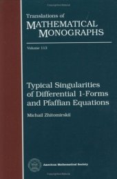 book Typical singularities of differential 1-forms and Pfaffian equations