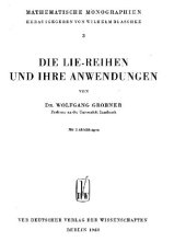 book Die Lie-Reihen und ihre Anwendungen