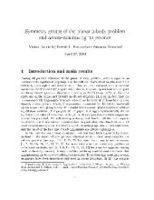 book Symmetry groups of the planar 3-body problem and action minimizing trajectories