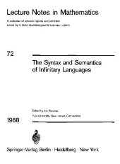 book he Syntax And Semantics Of Infinitary Languages