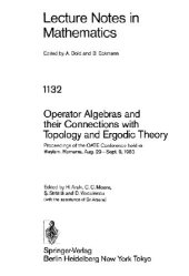 book Operator Algebras and Their Connections with Topology and Ergodic Theory: Proceedings of the Oate Conference Held in Busteni