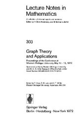 book Graph theory and applications. Proceedings of the Conference at Western Michigan University, May 10-13, 1972