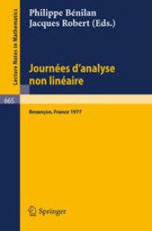 book Journées d’Analyse Non Linéaire: Proceedings, Besançon, France, June 1977