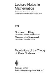 book Foundations Of The Theory Of Klein Surfaces