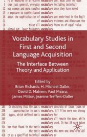 book Vocabulary Studies in First and Second Language Acquisition: The Interface Between Theory and Application