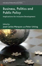 book Business, Politics and Public Policy: Implications for Inclusive Development (International Political Economy)