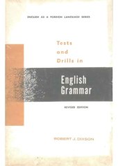 book Tests and drills in English grammar for foreign students