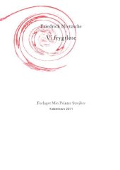 book Nietzsche - Vi frygtløse (Den muntre videnskab, bog 5) - (Danish translation.)