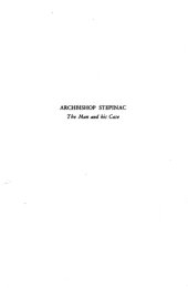 book Archbishop Stepinac - The Man And His Case