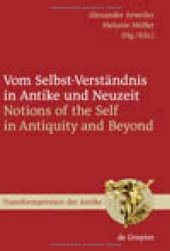 book Vom Selbst-Verständnis in Antike und Neuzeit (Transformationen der Antike - Band 8)