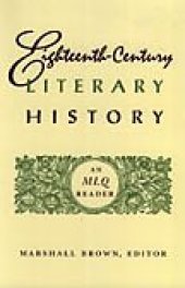 book Eighteenth-Century Literary History: An MLQ Reader