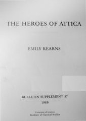 book Heroes of Attica (Bulletin Supplement)