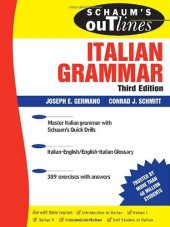 book Schaum's Outline of Italian Grammar (Schaum's Outlines)