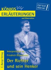 book Erläuterungen zu Friedrich Dürrenmatt: Der Richter und sein Henker, 5. Auflage (Königs Erläuterungen und Materialien, Band 42)