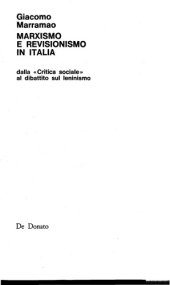 book Marxismo e revisionismo in Italia. Dalla «Critica sociale» al dibattito sul leninismo