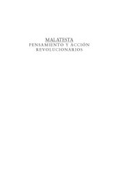 book Malatesta - Pensamiento Y Accion Revolucionarios