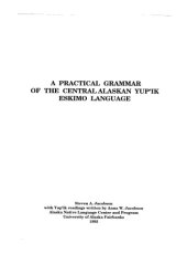 book A Practical Grammar of the Central Alaskan Yup'ik Eskimo Language