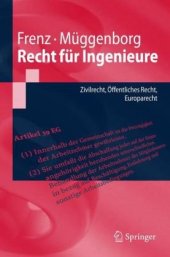 book Recht für Ingenieure: Zivilrecht, Öffentliches Recht, Europarecht