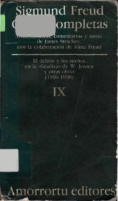 book Obras Completas: El delirio y los sueños en la «Gradiva» de W. Jensen y otras obras (vol. 9)