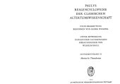 book Paulys Realencyclopädie der classischen Altertumswissenschaft: neue Bearbeitung, Bd.6 : Abretten - Thunudromon: Supplementbd VI