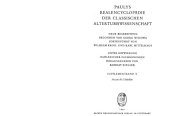 book Paulys Realencyclopädie der classischen Altertumswissenschaft: neue Bearbeitung, Bd.10 : Accaus - Uttiedius: Supplementband X