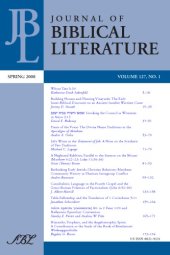 book Journal of Biblical Literature, Vol. 127, No. 1 (Spring 2008)