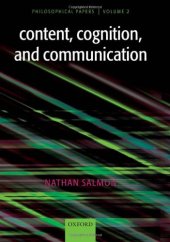 book Content, Cognition, and Communication: Philosophical Papers II