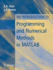 book An Introduction to Programming and Numerical Methods in MATLAB