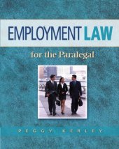 book Employment Law for the Paralegal (West Legal Studies Series)