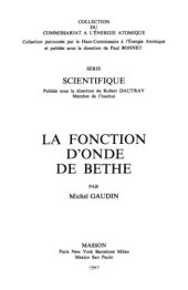 book La fonction d'onde de Bethe