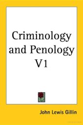 book Criminology and Penology- Volume 1