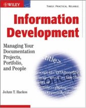 book Information Development: Managing Your Documentation Projects, Portfolio, and People