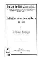 book Palästina unter den Arabern : 632 - 1516