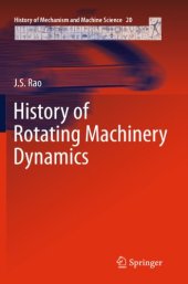 book History of Rotating Machinery Dynamics