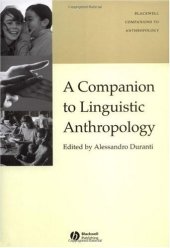 book A Companion to Linguistic Anthropology