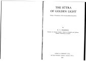 book Suvarṇabhāsottamasūtra: The Sūtra of Golden Light