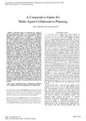 book Algorithmic game : A cooperative game for multiagent collaborative planning
