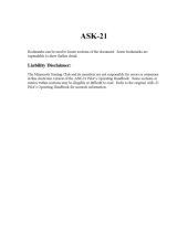 book Schleicher Ask21 pilot operating handbook