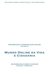 book Informação e Comunicação Online (VOL. III): Mundo Online da Vida e da Cidadania