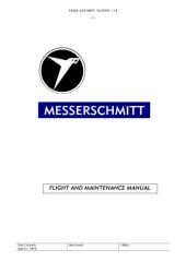 book Messerschmitt Bf 109 G-2. Flight and Maintenance Manual