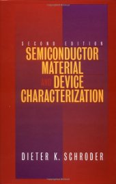 book Semiconductor Material and Device Characterization